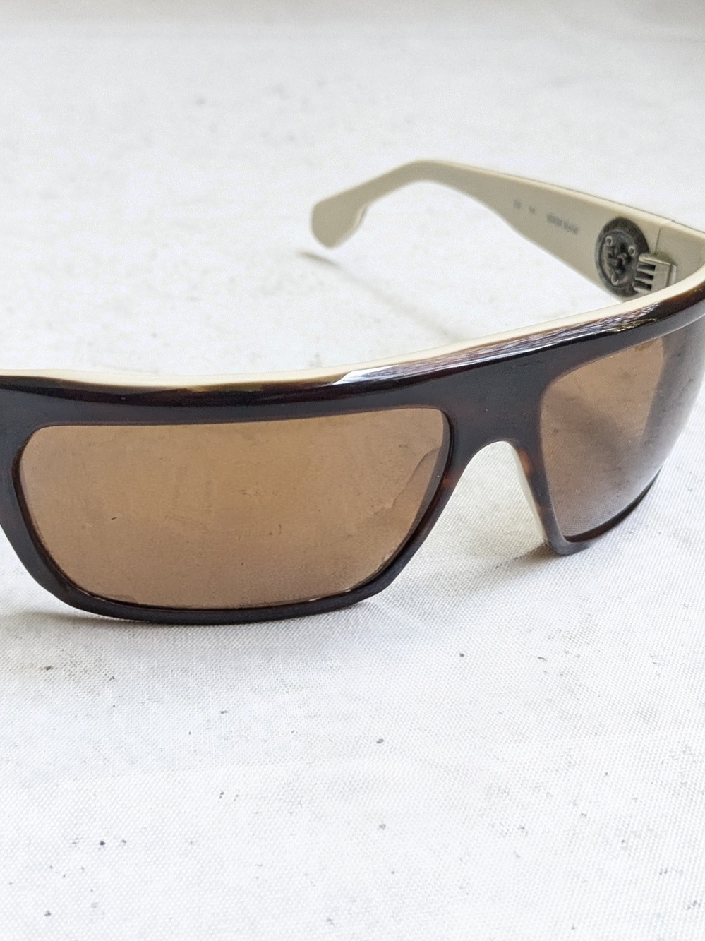 Chrome Hearts Wam Bam Sunglasses Brown Acetate Fleur De Lis